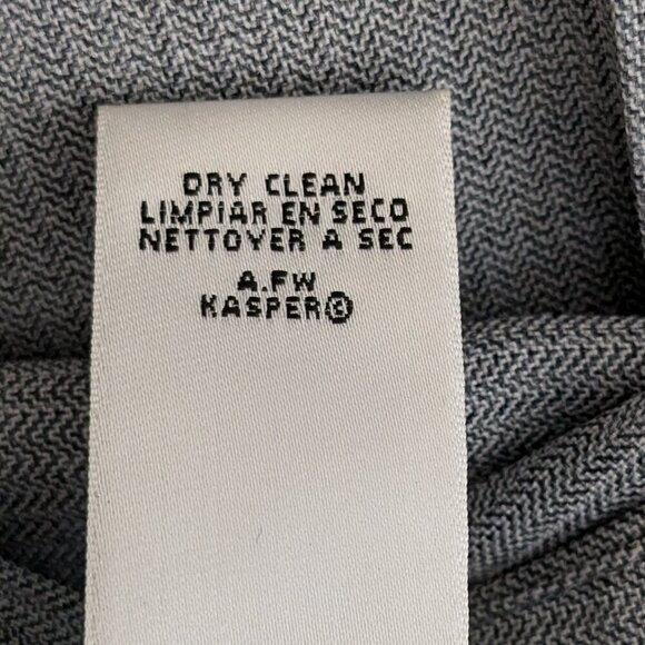 SUIT STUDIO Gray Polyester Career Dress Suit Pants; Side Zip; Size 10 - Picture 5 of 5